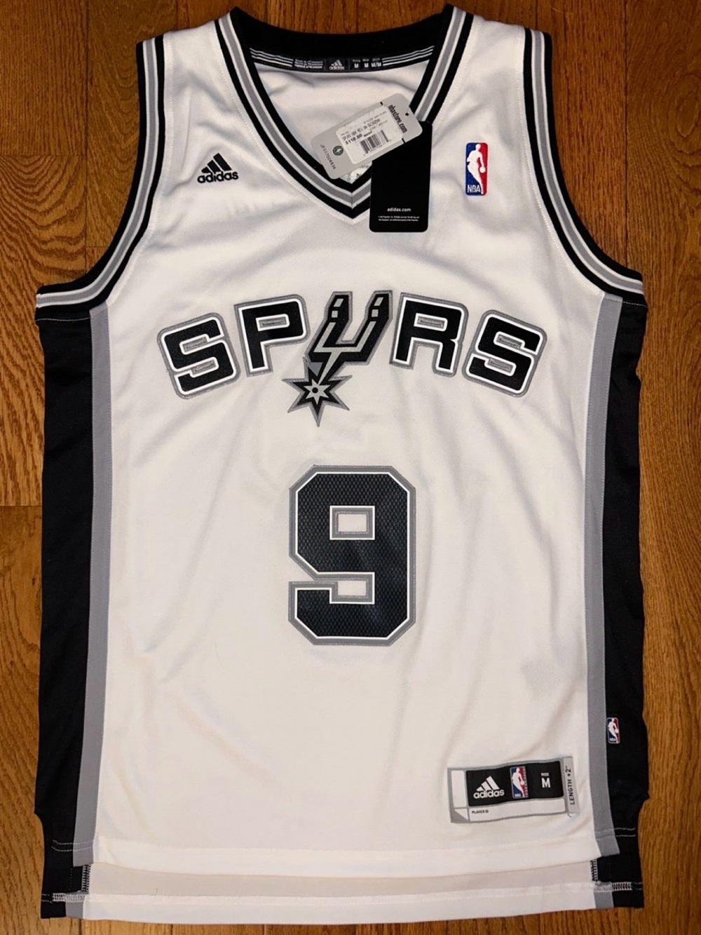 Tony Parker San Antonio Spurs Adidas Swingman Jersey Size Medium NEW